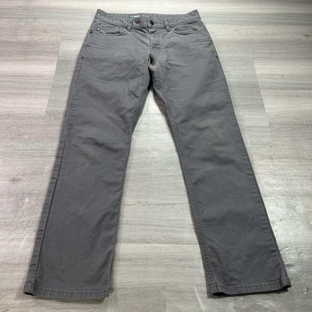 Stio Jeans Mens 30x30 Gray Regular Straight Stretch Denim Medium Wash Pants